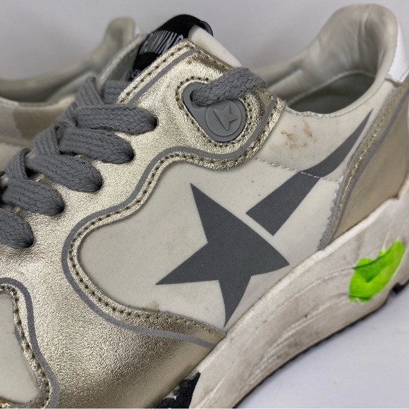 Golden Goose Private Edt Running Rare Gold Metallic Chunky Shoe Size 35EU/5-6 US - Picture 2 of 16